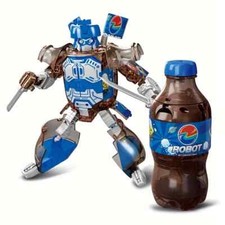 Transformable Blue Cola Bottle