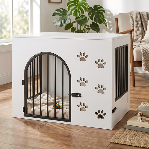 Furniture style dog - dog, crate