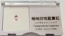 Natural Padparadscha Sapphire with Japan Gemstone Report
