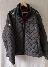 KANGOL Men’s Palisade Quilted Jacket Size XL Black Red Lining Heritage Outdoor