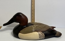 17" L Ducks Unlimited Tom Taber Encore Collection Canvasback Drake Duck Decoy #1