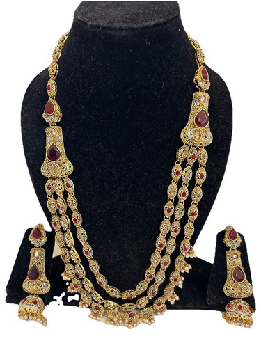 Gold plated layered long - layered,