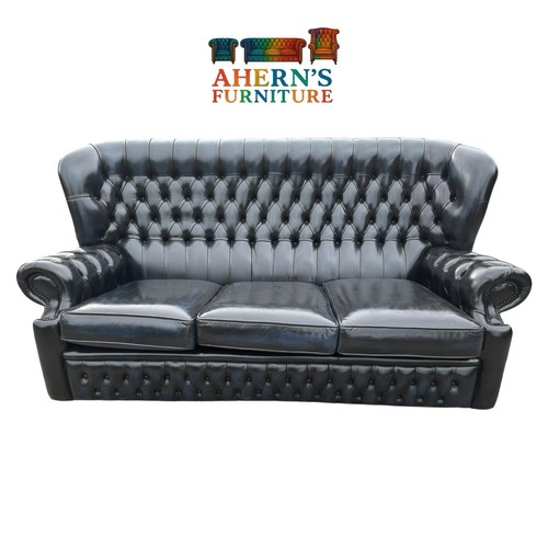 Antique blue leather - blue,