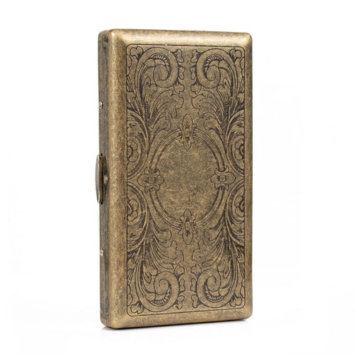 Vintage metal cigarette case - vintage,