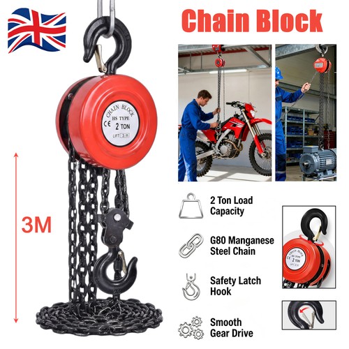 Chain hoist block and - chain,