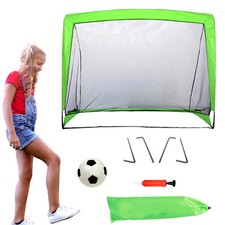 Kids Soccer Football Goal Set Folding Instant Portable Net Sports Fun Indoor