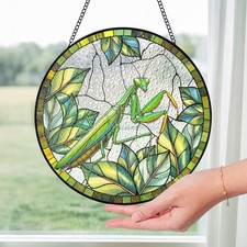 Praying Mantis Stained Glass