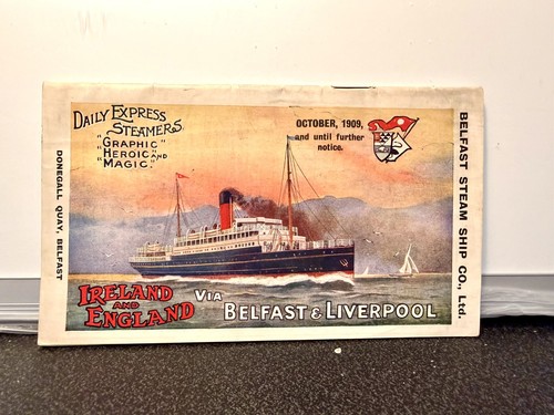1909 belfast steam ship - 1909,