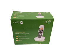 Doro DECT Cordless Telephone Big Button White PHONEEASY 100W Unused