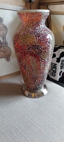 Red vase table desk - desk, bedside