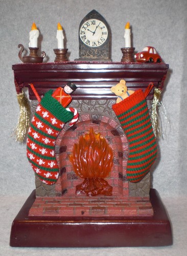 Lighted fireplace christmas - lighted,
