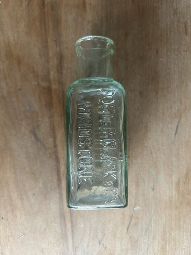 Vintage aqua glass - glass, advertising