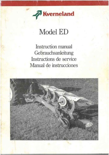 Kverneland plough model - kverneland, ed