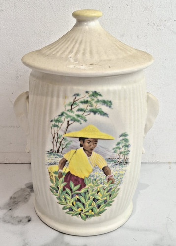 Sylvac tea caddy - sylvac,