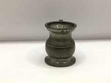 Good Condition 1930s Pewter 1/4 Gill Spirit Measure-Gaskell & Chambers