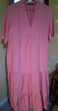 ZARA Pink Long Dress UK S