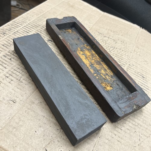 Vintage sharpening stone - , oil