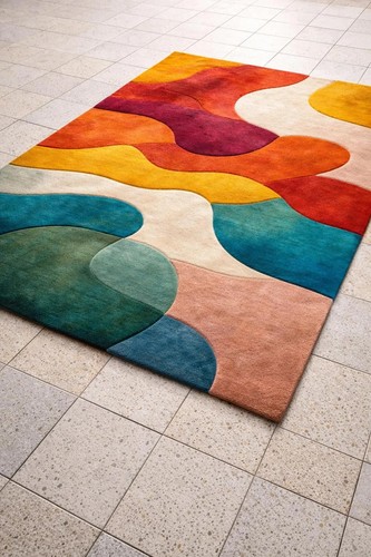 Hand tufted woll - tufted,