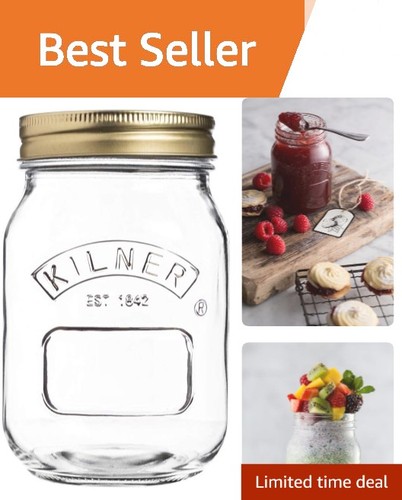 Clear 500ml airtight glass jar - clear,