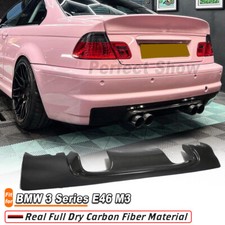 Carbon Fiber Rear Bumper Diffuser Lip for BMW 3 Series E46 M3 Coupe 2-Door 01-06