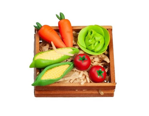 Miniature vegetable crate - miniature,