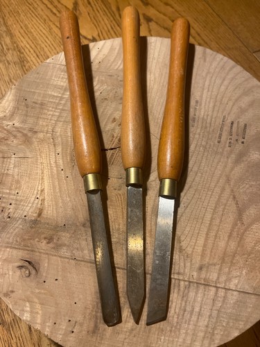 Set wood turning gouges - wood, gouges.