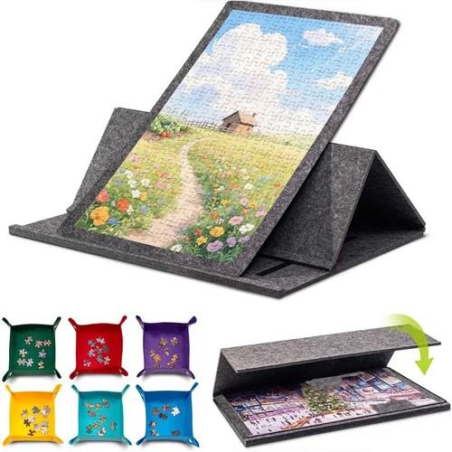 Felt jigsaw puzzle board - puzzle,