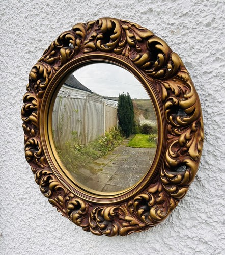 Vintage gold ornate convex - vintage,