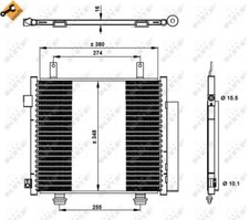 NRF 350337 CONDENSER, AIR CONDITIONING FOR NISSAN,SUZUKI