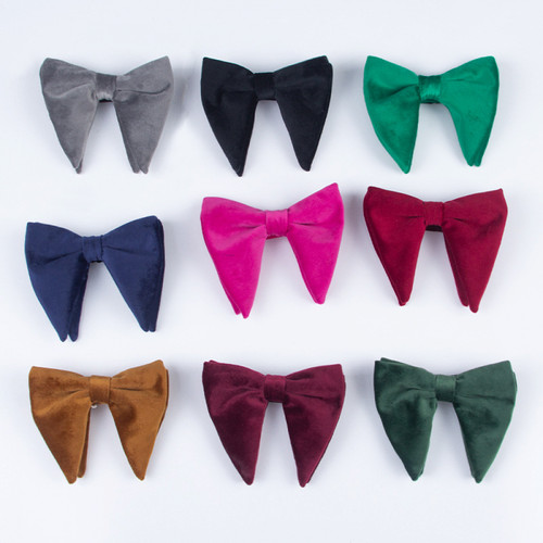 Men velvet oversize - velvet, bow