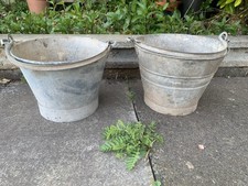 Pair of Vintage Galvanised