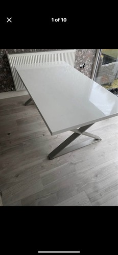 White high gloss extendable - high,