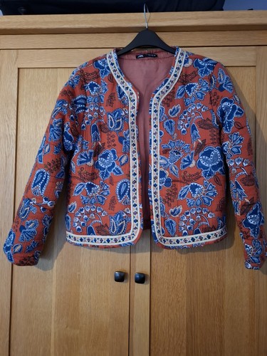 Zara cotton jacket red with - red,