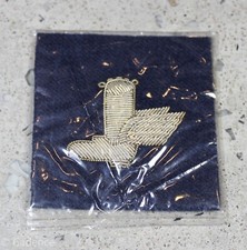 US Post WW2 Korean War NS Meyer Flying Winged Boot Bullion Patch RARE! NA526