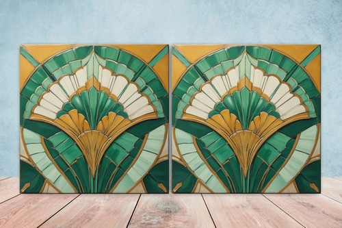 Art deco design ceramic tiles - ceramic,