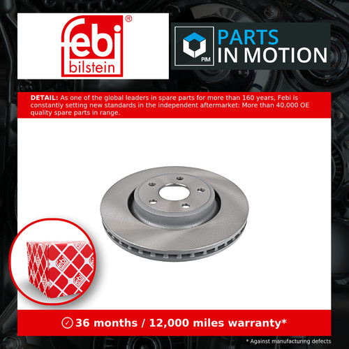 Brake disc single vented - brake, fits