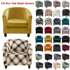 Stretch Tub Seat Covers Armchair Sofa Chair Cover Protector Washable Slipcover