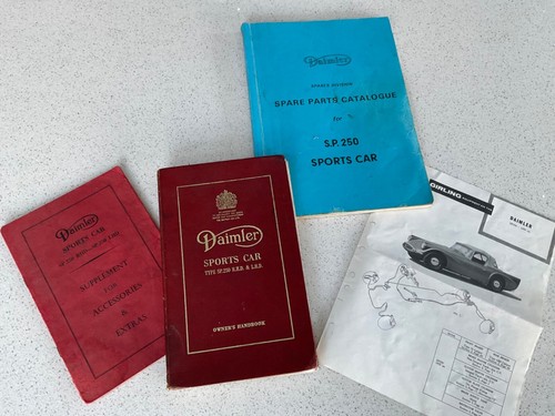 Daimler sp250 dart hand - sp250, book