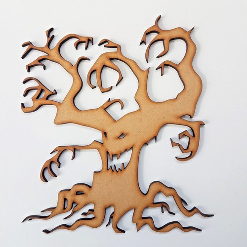 Mdf halloween wooden - mdf, tree
