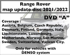 Range Rover Sport Discovery 3 Sat Nav DVD 2021/2022 Disc A Europe Denso Map