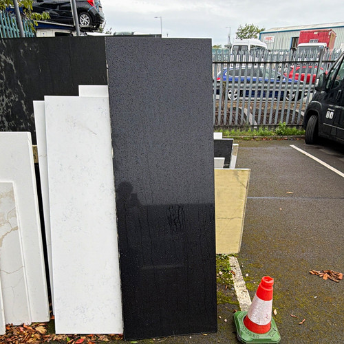 Genuine black stone worktop - black,