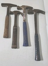 Lot of 4 Vintage ESTWING & Malco Hammers Blue Nylon & Stacked Handles USA MADE 