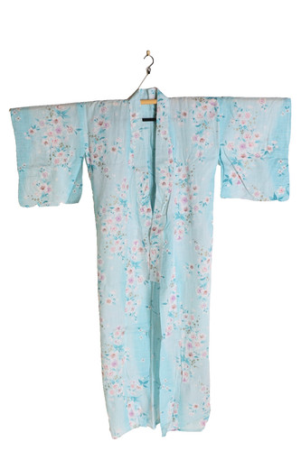 Japanese vintage cotton yukata - cotton,