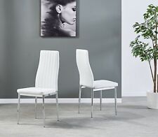Dining Chairs Set of 2 White