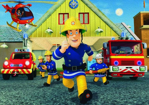 Fireman sam painting giant - fireman,