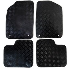 Fits Fiat 500 Car Mats Tailored Rubber 2012 onwards 4pc Black Floor Set