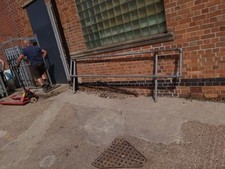 Outdoor Galvanized Steel Mobility Aid Door Step Stair Grab Hand Rail 3.3mtr