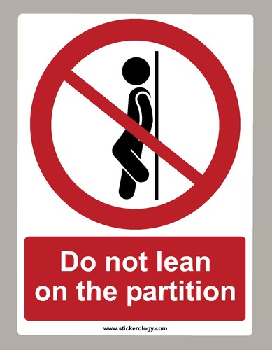 Not lean the partition - lean,