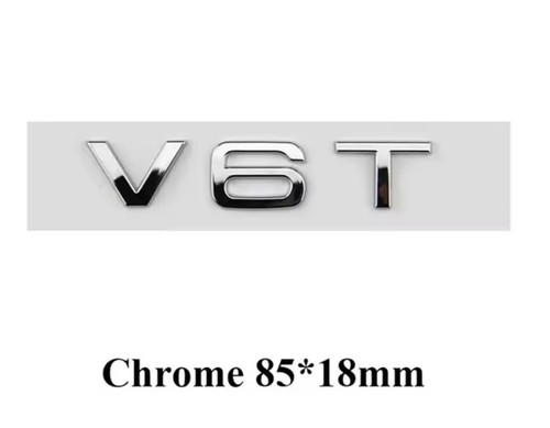 V6t silver emblem badge - v6t,