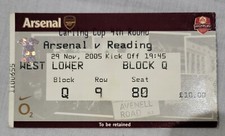TICKET ARSENAL V READING